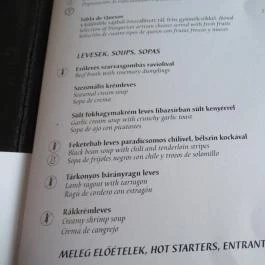 La Pampa Steakhouse, Budapest - Étlap/itallap