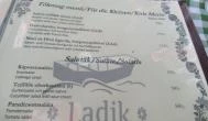 Ladik Halászcsárda Poroszló - Étlap/itallap