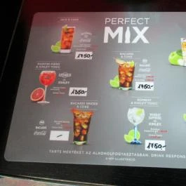 Laguna Kávézó, Dabas - Étlap/itallap