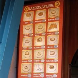 Lángos Centrum - Lehel Csarnok, Budapest - Étlap/itallap