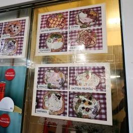 Lángos - Csepeli Piac Budapest - Étlap/itallap