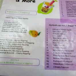 Las Bombillas Tea & More Teaház Budapest - Étlap/itallap