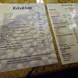 Latte Café House & Bistro Budapest - Étlap/itallap
