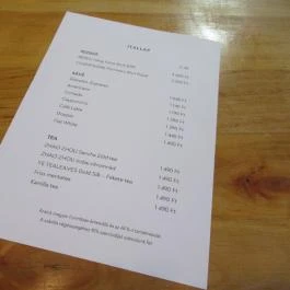 Laurel Budapest - Étlap/itallap