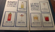 Le Petit Beefbar - W Budapest Hotel Budapest - Étlap/itallap