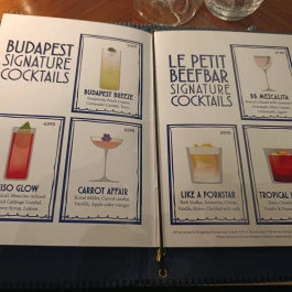 Le Petit Beefbar - W Budapest Hotel, Budapest - Étlap/itallap