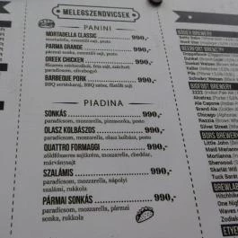 Legfelsőbb Beeróság Budapest - Étlap/itallap