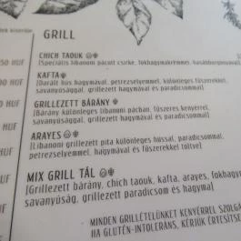 Leila's Authentic Lebanese Cuisine Budapest - Étlap/itallap