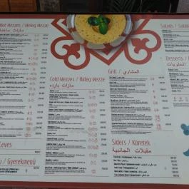 Leila's Authentic Lebanese Cuisine Budapest - Étlap/itallap