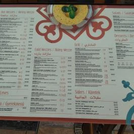 Leila's Authentic Lebanese Cuisine Budapest - Étlap/itallap