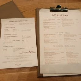 Leon Osteria, Budapest - Étlap/itallap