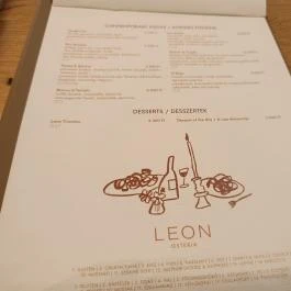 Leon Osteria, Budapest - Étlap/itallap