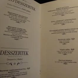 Leroy Cafe - WestEnd City Center Budapest - Étlap/itallap