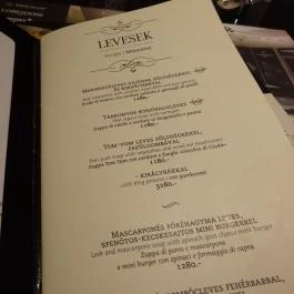 Leroy Cafe - WestEnd City Center Budapest - Étlap/itallap