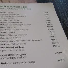 Leroy Café - Arena Mall Budapest - Étlap/itallap