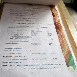 Levant Budapest - Étlap/itallap