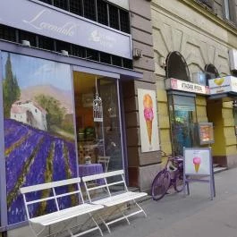 Levendula Kézműves Fagylaltozó - Szent István körút Budapest - Külső kép