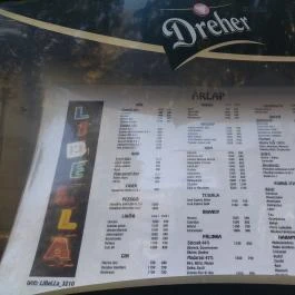 Libella Kávéház Budapest - Étlap/itallap