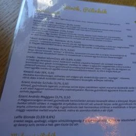Lilipop Caffé, Nagykovácsi - Étlap/itallap
