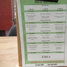 Lipóti Pékség & Bisztró Budapest - Étlap/itallap