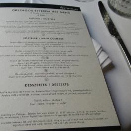 Liszt Restaurant Budapest - Étlap/itallap
