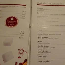 Lokalista Bistro Miskolc - Étlap/itallap