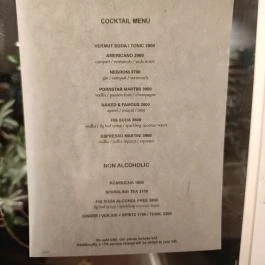 BAR LOLA, Budapest - Étlap/itallap