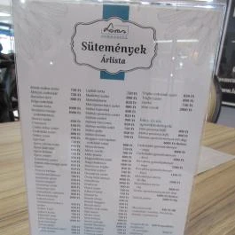 Lovas Cukrászda Budapest - Étlap/itallap