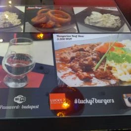 Lucky 7 Burgers & More Budapest - Étlap/itallap