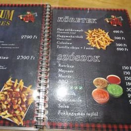 Lumberjack Poutinerie Budapest - Étlap/itallap