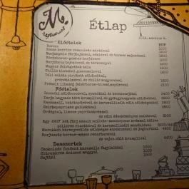 M Étterem Budapest - Étlap/itallap