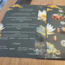 Mây - Vietnámi Étterem Budapest - Étlap/itallap