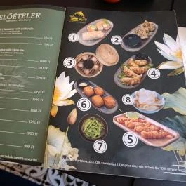 Mây - Vietnámi Étterem (Ferenc körút) Budapest - Étlap/itallap