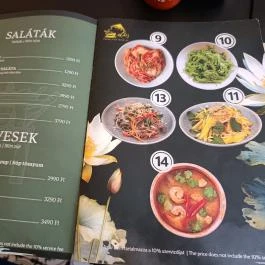 Mây - Vietnámi Étterem (Ferenc körút) Budapest - Étlap/itallap