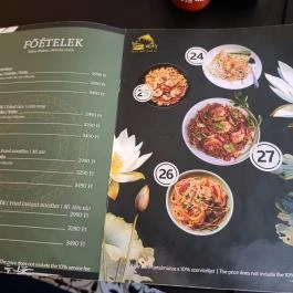 Mây - Vietnámi Étterem (Ferenc körút) Budapest - Étlap/itallap