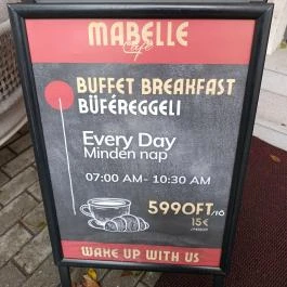 Mabelle café Budapest - Étlap/itallap