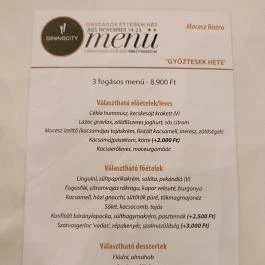 Macesz Bistro Budapest - Étlap/itallap