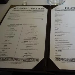 Macesz Bistro Budapest - Étlap/itallap