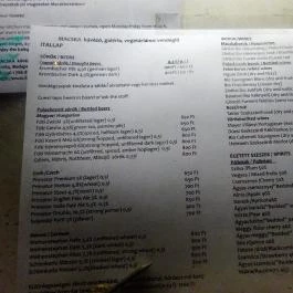 Macska Budapest - Étlap/itallap