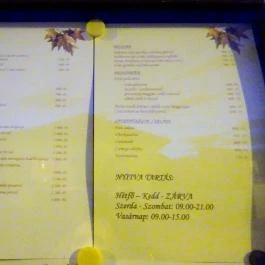 Mádi Kúria Hotel & Étterem Mád - Étlap/itallap