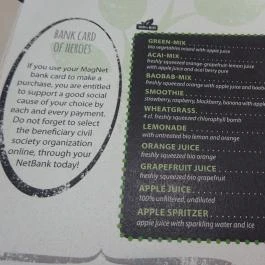 MagNet Közösségi Pont Budapest - Étlap/itallap