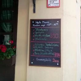 Magyar Étterem, Budapest - Étlap/itallap