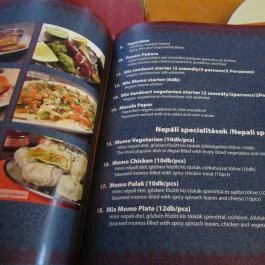 Maharaja Szentendre, Szentendre - Étlap/itallap