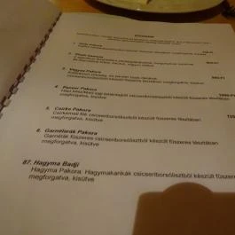 MahaRana Indian Ayurvedic Restaurant Budapest - Étlap/itallap