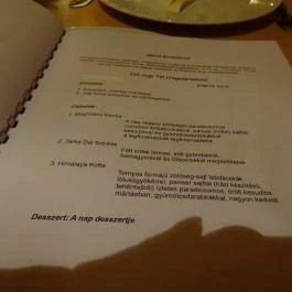 MahaRana Indian Ayurvedic Restaurant Budapest - Étlap/itallap