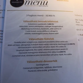 Maison Bistro - Maison Bistro & Hotel étterme Budapest - Étlap/itallap
