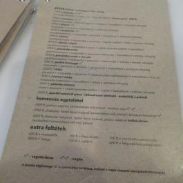 Major, Budaörs - Étlap/itallap