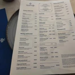 Majorelle Budapest - Étlap/itallap