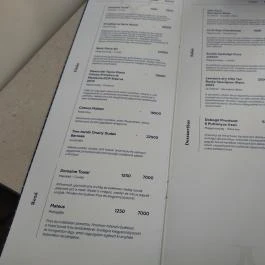 Majorelle Budapest - Étlap/itallap