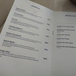 Majorelle Budapest - Étlap/itallap